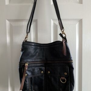 Fossil Morgan Traveler Leather Bag